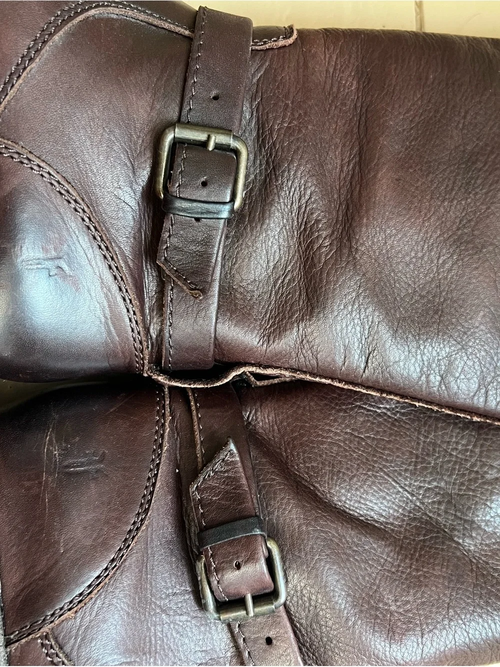 Frye Brown Leather Phillip Tall Riding Boots 8B